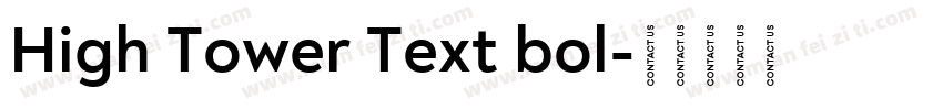 High Tower Text bol字体转换